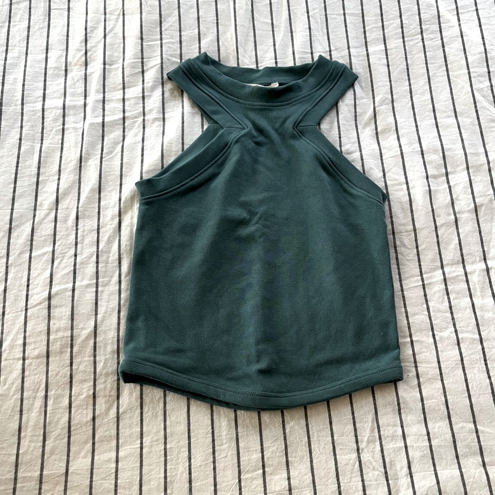Teal High-Neck Tank